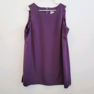 💕 Maggie Sweet Sleeveless Purple Top Size 1X Petite